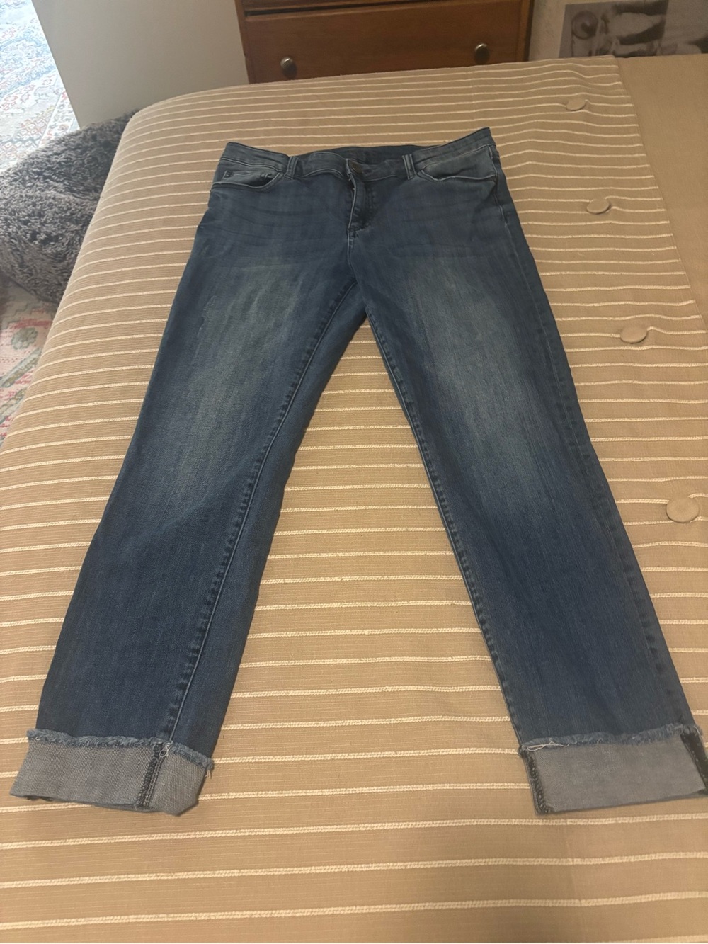 Democracy Cuffed Raw Hem Skinny Jean